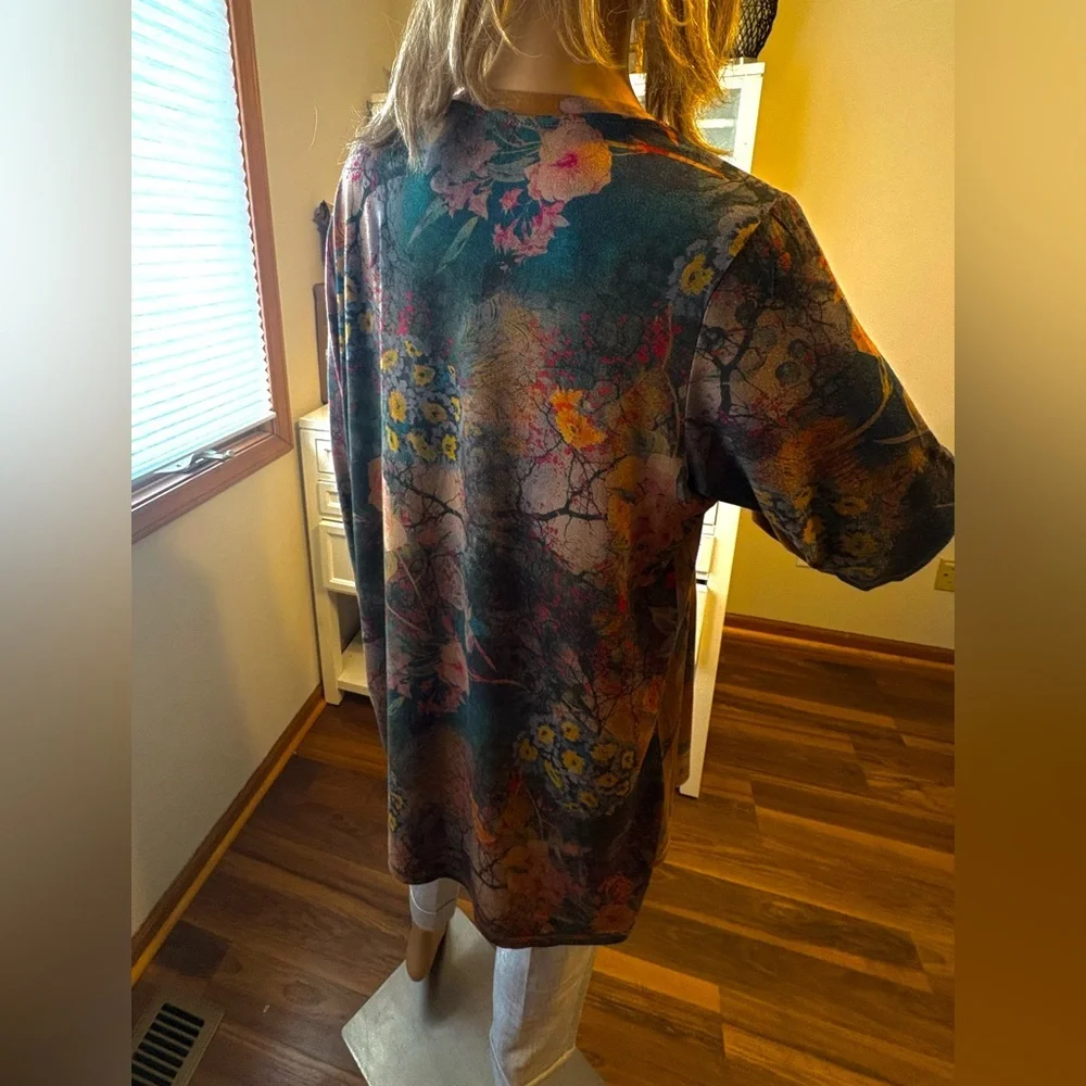 Johnny Was Traviata Lotus Swing Tunic Large EUC - Picture 5 of 12